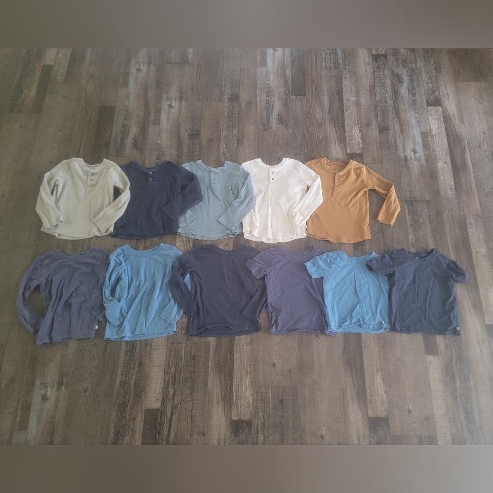 The Honest Company - Organic Cotton Assorted Long Sleeve and Short Sleeve Tops